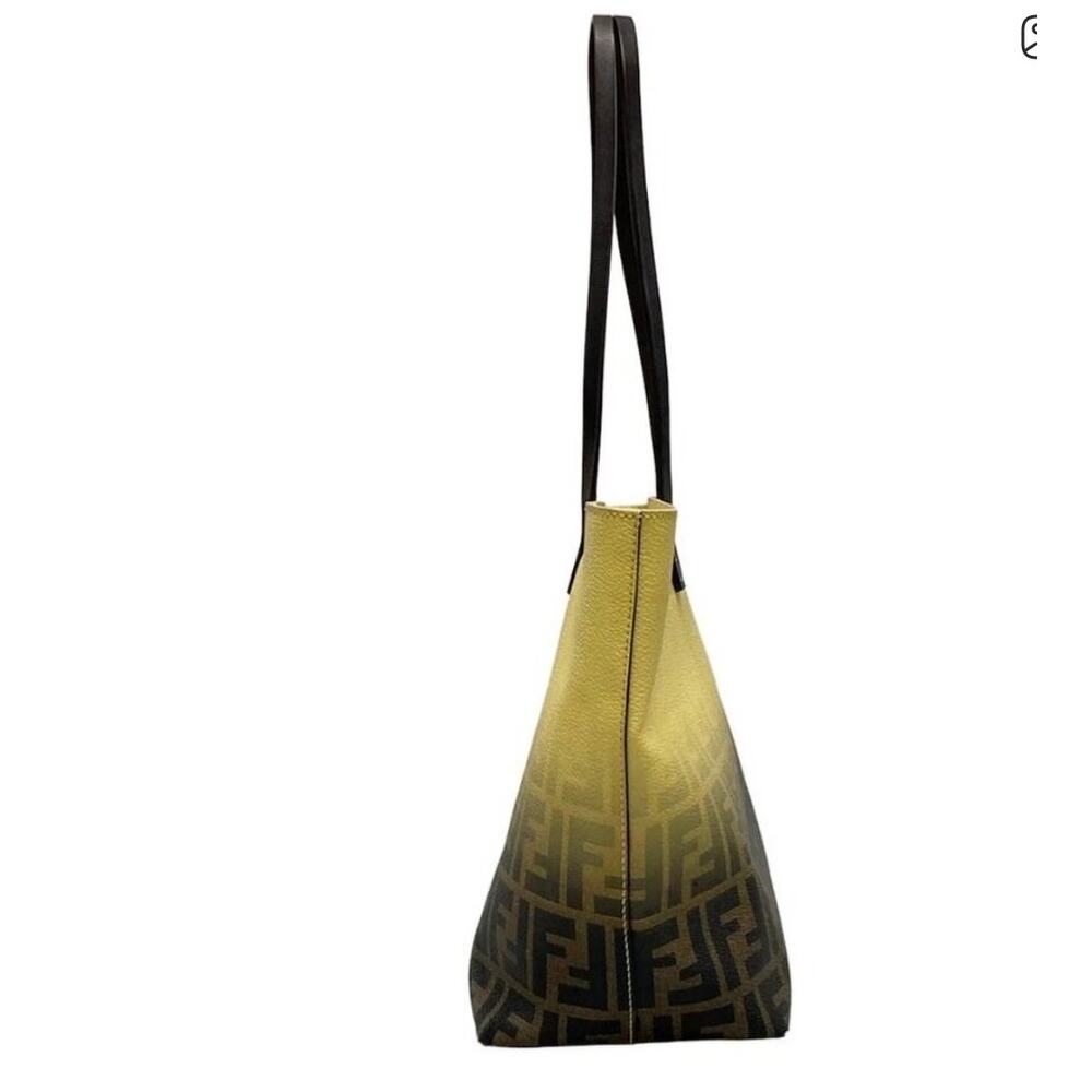 Fendi Canvas Ombré Yellow Roll tote EUC - Picture 2 of 10